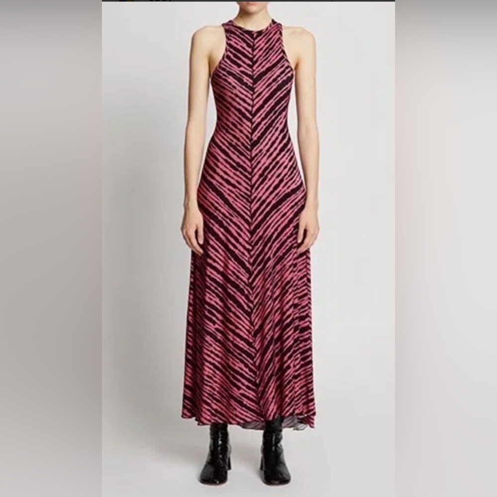Proenza Schouler White Label Sleeveless Tie Dye Jersey Dress